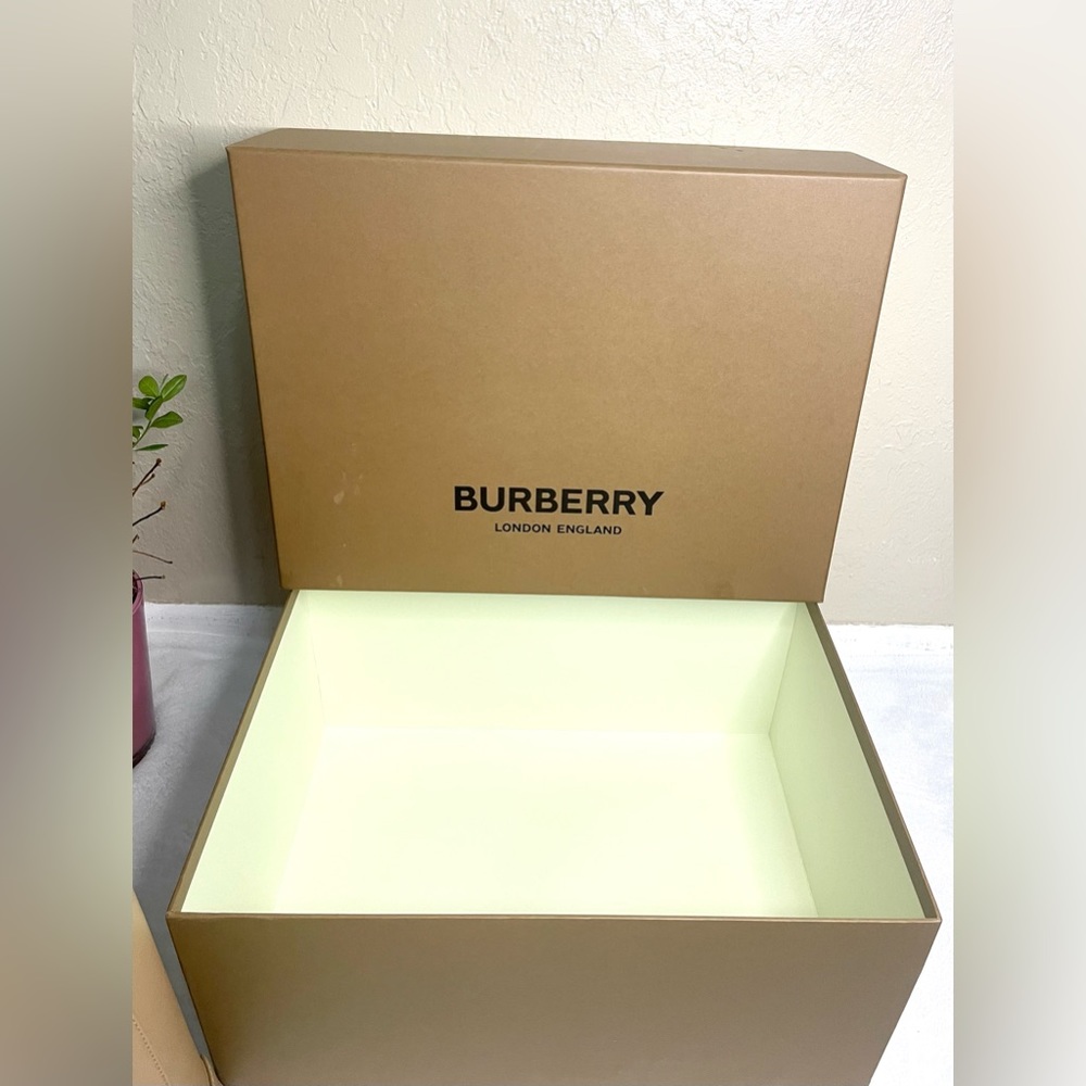 NWOT Burberry Embossed monogram Tote - Picture 11 of 12